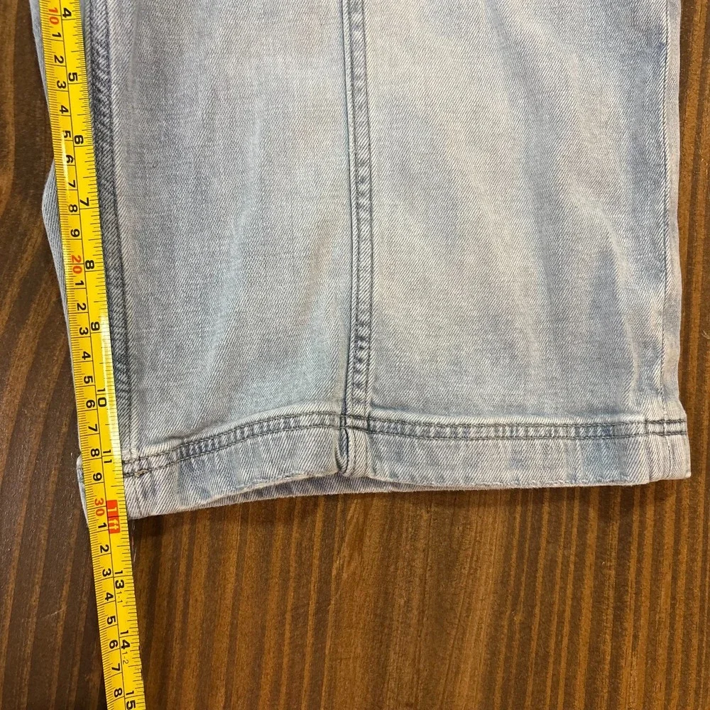 AMERICAN EAGLE Baggy‎ Bermuda Womens 10 Light Wash Denim Cargo Shorts